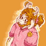  1:1 asgore_dreemurr beard boss_monster bovid caprine clothing facial_hair fangs flower hi_res horn long_ears looking_to_the_side male mammal plant shirt simple_background solo sparkles spectra-bear topwear undertale video_games 