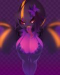 areola areola_slip big_breasts bow bra breasts clothed clothing female hi_res huge_breasts humanoid long_tongue looking_at_viewer mega_banette mega_evolution nintendo not_furry penny_(plantpenetrator) pink_eyes plantpenetrator pok&eacute;mon pok&eacute;mon_(species) pok&eacute;morph red_sclera solo tongue tongue_out underwear video_games 