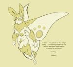  2019 animal_humanoid arthropod arthropod_humanoid biobasher breasts dialogue female flying hair humanoid insect insect_humanoid lepidopteran lepidopteran_humanoid monochrome moth_humanoid navel nude simple_background solo wings yellow_background 