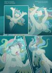  absurd_res amaichix anthro asphyxiation bloodshot_eyes breasts death drowning equid equine equis female friendship_is_magic hi_res horn_ring horse magic_suppression mammal my_little_pony nipples pony princess_celestia_(mlp) trapper underwater water 