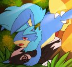  abdominal_bulge anal animated charizard claws from_behind_(disambiguation) grass lagomorph linoone male male/male mammal nintendo o-ishi pok&eacute;mon pok&eacute;mon_(species) raunikayle reptile scalie slightly_chubby unconscious video_games yori 