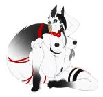  anthro breasts canid canine female jewelry kitsunewaffles-chan looking_at_viewer mammal necklace nipples pubes smile solo spread_legs spreading thick_thighs wide_hips 