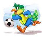 2019 animal_crossing avian bird by-nc-nd clothing creative_commons jitters_(animal_crossing) mammal nintendo orlandofox simple_background soccer sport video_games 