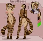  anthro big_breasts breasts butt curvaceous felid feline female looking_at_viewer mammal model_sheet nipples nude pussy robyn_paperdoll smile solo standing watermark 