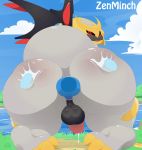  2019 anal anal_penetration animated anus big_butt butt duo gabriel_(luckyabsol) giratina giratina_(altered_form) hi_res humanoid legendary_pok&eacute;mon male male/male nintendo penetration penis pok&eacute;mon pok&eacute;mon_(species) video_games zenminch 