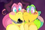  2019 anthro bottomwear breasts clothed clothing croc_(vimhomeless) crocodile crocodilian crocodylid dragon dragoness_(vimhomeless) female reptile scalie shorts topless vimhomeless 