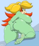  4_toes big_breasts blush breasts female fingering flora_fauna flower gossifleur humanoid looking_at_viewer looking_back nintendo nipples not_furry nude open_mouth plant pok&eacute;mon pok&eacute;mon_(species) presenting pussy solo toes tongue video_games zp92 