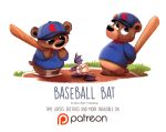  ball baseball_(ball) baseball_(sport) baseball_bat bat_(object) chiropteran cryptid-creations cub mammal sport ursid young 
