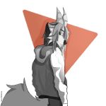  2019 anthro bovid canid canine caprine clothing framebuffer fur horn hybrid male mammal simple_background solo 