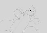  ambiguous_gender big_penis digital_drawing_(artwork) digital_media_(artwork) faceless_male goodra group huge_penis humanoid_penis licking lp2k_(artist) male male/male monochrome nintendo oral penile penis penis_lick pok&eacute;mon pok&eacute;mon_(species) sex simple_background size_difference snivy tongue tongue_out video_games 