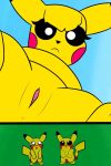  blush cutiechu erection fairygardens female grass looking_down looking_up macro male nintendo penis pikachu pok&eacute;mon pok&eacute;mon_(species) pussy size_difference sky video_games 