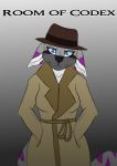  2019 anthro breasts canid canine canis clothed clothing digital_media_(artwork) female fur grumpy_griffin_creations_(artist) hat headgear headwear hi_res looking_at_viewer mammal simple_background solo topwear wolf 