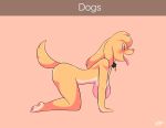  &lt;3 &lt;3_eyes anthro big_breasts blush breasts canid canine collar female hanging_breasts hi_res mammal tongue tongue_out wherewolf 