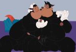  anthro balls disney domestic_cat duo father father_and_son felid feline felis goof_troop hi_res humanoid_penis incest kissing male male/male mammal nipple_pinch overweight parent penis peter_pete_sr. pinch pj_(goof_troop) son tenderule34 uncut 