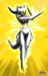  abstract_background anthro arceus breasts cute female glowing mn_xenx mnxenx001 nintendo pok&#233;mon pokemon smile solo video_games 