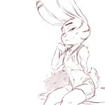  2018 anthro bedroom_eyes bottomwear cheerleader chest_tuft clothed clothing crop_top disney ear_markings facial_markings fur_markings half-closed_eyes ittybittykittytittys jack_savage lagomorph leporid looking_at_viewer mammal markings midriff monochrome navel pompoms rabbit seductive shirt shirt_pull shoulder_tuft simple_background sitting skirt smile solo topwear tuft white_background zootopia 