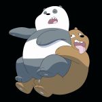  anthro cartoon_network duo giant_panda male mammal open_mouth overweight sex tongue tongue_out unknown_artist ursid we_bare_bears 