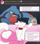  2019 animated anus collar delta-eon duo english_text female hi_res mienshao misu_nox nintendo pok&eacute;mon pok&eacute;mon_(species) pok&eacute;mon_mystery_dungeon pussy shiny_pok&eacute;mon simple_background text toxicroak video_games wanderlust 