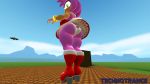  2019 3d_(artwork) amy_rose big_breasts big_butt bottomwear breasts butt clothed clothing digital_media_(artwork) eulipotyphlan female green_eyes hedgehog huge_breasts huge_butt looking_at_viewer looking_back mammal panties skirt solo sonic_(series) technotrance thick_thighs underwear voluptuous wide_hips 