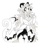 2023 anthro black_horn breasts cleavage clothed clothing curvy_figure digital_media_(artwork) dragon dress female hi_res horn portrait simple_background solo standing thorn_paw three-quarter_portrait three-quarter_view white_background