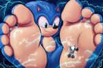 5_toes anthro barefoot biped blue_body blue_eyes blue_fur duo electric_shock eulipotyphlan feet foot_fetish foot_focus foot_play fur hedgehog hi_res humanoid_feet looking_down macro male male/male mammal micro plantigrade sega size_difference smile sokz soles sonic_the_hedgehog sonic_the_hedgehog_(film) sonic_the_hedgehog_(series) toes