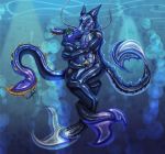  air_hose anthro duo floating kronas male marine mermaid_suit ravensflock rubber stroking water xayr 