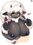  &lt;3 2019 anthro anthrofied areola big_breasts bovid breasts caprine digital_media_(artwork) female hi_res horizontal_pupils horn huge_breasts krokobyaka looking_at_viewer mammal nintendo pink_nose pok&eacute;mon pok&eacute;mon_(species) pok&eacute;morph signature solo video_games wooloo 