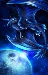  digital_media_(artwork) dragon dreamworks feral how_to_train_your_dragon night_fury scalie shortconcepts smile solo space teeth western_dragon wings 