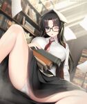  breasts glasses highres kashiwamochi_yomogi read_or_die yomiko_readman 