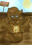anthro anus anykoe equid equine female friendship_is_magic genitals hasbro heart_eyes heart_symbol looking_at_viewer mammal mud my_little_pony mythological_creature mythological_equine mythology pegasus pussy sign solo sun text warning_sign wings