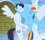  anthro anthrofied cum fab3716 female friendship_is_magic invalid_tag male my_little_pony nude penis rainbow_dash_(mlp) soarin_(mlp) wonderbolts_(mlp) 