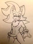  anthro balls erection eulipotyphlan hedgehog humanoid_penis low_res male mammal nude penis shadow_the_hedgehog shanzehpoo sketch solo sonic_(series) 