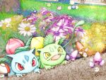  alternate_color animal_focus bright_pupils claws colored_skin evolutionary_line fangs fireblast floating flower foongus grass green_skin hoppip ivysaur jumpluff morelull no_humans oddish open_mouth outdoors pink_skin plant pokemon pokemon_(creature) purple_flower red_eyes shiny_pokemon skiploom smile solid_oval_eyes tangela tree vines white_flower white_pupils yellow_eyes 