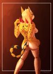 ahjost anthro big_butt breasts butt digital_media_(artwork) felid feline female fur genitals hair hi_res highlights_(coloring) humanoid looking_at_viewer mammal markings nachita_the_serval nipples nude pinup pose pussy serval solo spots spotted_body tail