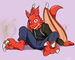 bare char cheesy claws clothing dirty disgust dragon feet footfetish grey grimy hi_res hoodie invalid_tag lint muffinvinvin mythological_creature mythological_scalie mythology orange paws rank scalie smelly soles toejam toes tops topwear unwashed