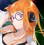  bangs blunt_bangs face glasses long_hair orange_hair persona persona_5 ryokucha_(i_cobalt) sakura_futaba 