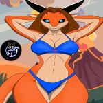 anthro drag&oacute;n female foxcuteuwu hi_res male solo