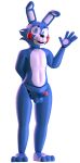  2019 alpha_channel anthro balls erection five_nights_at_freddy&#039;s five_nights_at_freddy&#039;s_2 hi_res humanoid_penis looking_at_viewer male mammal nude penis smile solo thebunwiththescarf toy_bonnie_(fnaf) video_games 