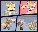 age_difference anthro bat big_breasts bigdad blonde_hair blue_eyes breasts canid canine comic duo female fox fur hair male male/female mammal miles_prower older_female rouge_the_bat sega sonic_the_hedgehog_(series) tan_body tan_skin yellow_body yellow_fur younger_male