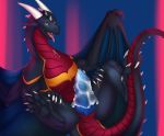  absurd_res anus bunsen cum dragon drooling feral hi_res male messy paws penis saliva scalie staffkira2891 tail_grab tongue tongue_out western_dragon 