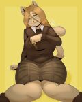  afelwft anthro big_breasts bottomwear breasts cat_girl_(on_your_tail) clothed clothing colored digital_media_(artwork) domestic_cat dress ears_up eyewear feet felid feline felis female fingers fluffy fluffy_tail footwear fur glasses hair hair_over_face head_tilt hi_res holding_object huge_breasts inner_ear_fluff long_hair looking_at_viewer mammal on_your_tail pattern_clothing shaded shirt shoes signature simple_background sitting skirt slightly_chubby slightly_chubby_female smile solo sweater tail text thick_thighs topwear tuft undershirt whiskers wide_hips yellow_eyes 