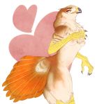  accipitrid accipitriform anthro avian beak bird breasts buteo chickenhawk eyelashes feathers female half-closed_eyes hi_res nails neck_tuft nipples non-mammal_breasts nude pinup pose red-tailed_hawk solo tail_feathers theblackvixen thick_thighs tuft 
