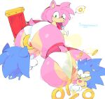  2024 amy_rose anthro artist_name big_butt blue_body blue_fur blue_text butt clothing disgust duo eulipotyphlan fart fart_fetish farting_on_another female fur gameplay_mechanics gesture gloves green_eyes green_fart_cloud hammer hand_gesture handwear hedgehog hi_res male male/female mammal panties pink_body pink_fur pointing pointing_at_another ring sega simple_background soggysomnia sonic_the_hedgehog sonic_the_hedgehog_(series) text tools underwear watermark white_background white_clothing white_gloves white_handwear white_panties white_underwear 