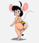  absurd_res anthro big_butt bubble_butt buckteeth butt carlos_jurado_cartoons clothing eyewear glasses hi_res lgbt_pride looking_at_viewer looking_back male mammal mouse murid murine polito_(cjr_cartoons) pride_color_clothing pride_color_underwear pride_colors rodent short_stack solo tail tan_body teapot_(body_type) teeth underwear 