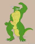  after_masturbation anthro balls cum cum_on_self dragon erection flexing hi_res humanoid_penis male muscular muscular_male penis solo spelunker_sal standing uncut vein 