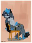  arm_warmers armwear chair clothing erection extinct felid furniture hi_res homotherium kasper_(peanut) latex latex_armwear latex_clothing male mammal money money_in_legwear oselotti paws prehistoric_species raised_paw saber-toothed_tiger sitting sketch solo stripper 
