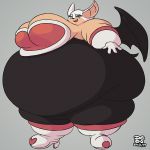  1:1 anthro big_breasts breasts chiropteran clothed clothing female huge_breasts lionalliance mammal morbidly_obese obese overweight overweight_female rouge_the_bat solo sonic_(series) 