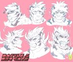  anthro felid fur hi_res hylogon magan male mammal multi_image muscular muscular_male pantherine pink_background simple_background solo striped_fur stripes tiger tokyo_afterschool_summoners video_games 