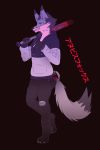  absurd_res anthro baseball_bat bat_(object) canid canine cigarette clothed clothing digital_media_(artwork) dipstick_ears dipstick_tail fox fur hi_res looking_at_viewer male mammal mr.kitsune(naitokitsune) multicolored_ears multicolored_tail naitokitsune open_mouth smile smoke smoking solo sweater topwear white_fur 