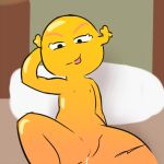  bed cartoon_network fairy female flat_chested hi_res horn humanoid mammal nipples nude on_bed penny_fitzgerald presenting presenting_pussy pussy pussy_juice seductive shape_shifter smile solo the_amazing_world_of_gumball tongue tongue_out 